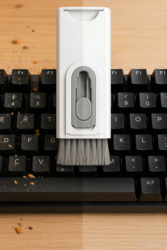 Escova de limpeza de teclado 8 em 1 multifuncional portátil para computador
