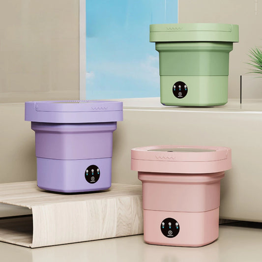 Mini máquina de lavar roupa 11L dobrável portátil moderna máquina de lavar automática 110v/220v